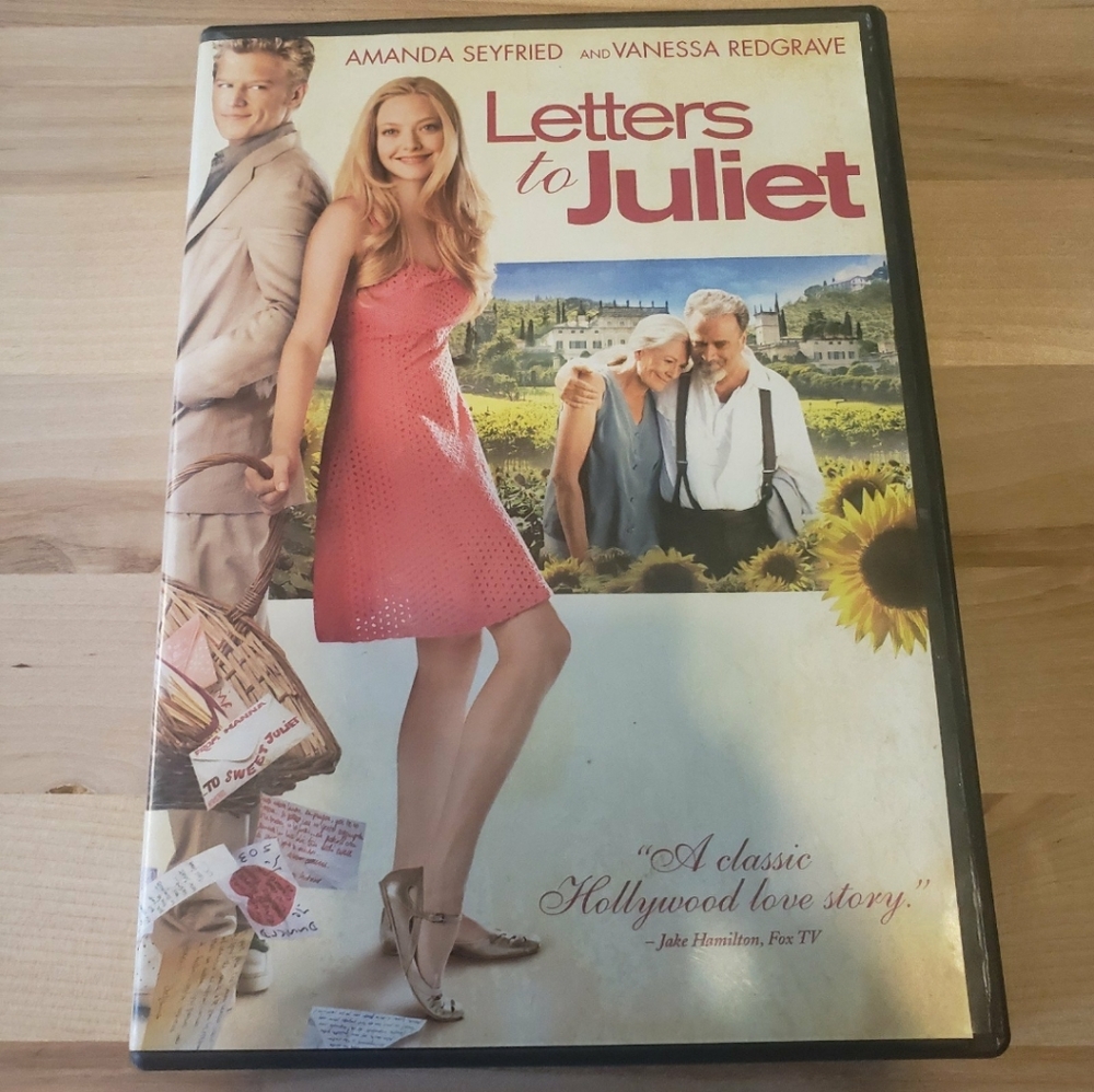 LETTERS TO JULIET DVD Movie Amanda Seyfried, Gael García Bernal, Vanessa